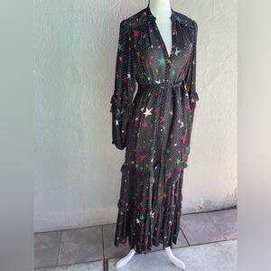FARM Rio Starry Black Maxi Dress